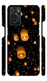 YAPZONE Beautiful Sky Lantern Paper Lamp Hot Balloon |Designer Printed Hard Back Cover for Oppo K10 Premium & Attractive Case for Your Smartphone
