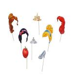 PMW - Disney Princess Theme Photo Props - for Party - Pack of 8