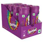 Skittles Wild Berry Bite-Size Fruity Flavour Candies, Pack of 8, 30g