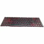 4 D Laptop Keyboard for Acer Nitro 5 AN515 AN515-51 AN515-52 Series Predator Helios 300 | with Backlight | Without Frame | US English | with Nitro Sense Key 35 L x 11.5 W x 0.5 H cm