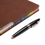 COI Diary Cinnamon Brown UNDATED Notebook- Unique Multipurpose A5 Travel Journal for Office Going Men and Women with Pen.