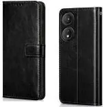 BINTAGE Flip Cover for Itel P661N / Itel_P55 5G (Black, Magnetic Case, Pack of: 1)