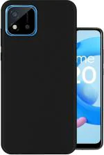 COVERBLACK Rubber Back Cover Compatible model for Realme C11 (old 2020) - Black