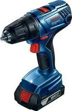 Bosch GSR 180-LI 18V Cordless Drill Driver, 1.5/13 mm Chuck capacity, 21/54/- Nm, LED Light,2 x 2 Ah Li-ion batteries, 1 Charger, Carry case, 1 Year Warranty