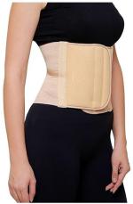 Prourban Cotton, Elastic Beige Abdominal Belt After Delivery Tummy Reduction Binder Belly Back Lumbar Support - 28 - 32 Cm
