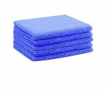 Ezee Blue Multipurpose Microfiber Cleaning Cloth 14 inch x 14 inch (Pack of 5)