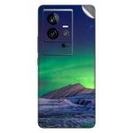 GADGETSWRAP Printed Vinyl Skin Sticker for Vivo iQoo 11 (5G) - Green Northern Lights