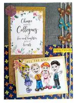 Natal Crafts handmade Happy Farewell greeting card for your friends/colleague | Special farewell gift for friends/colleague (card size: 7 inch x 10 inch)
