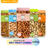 41 foods Dry fruits combo pack of Cashews Almonds Walnuts Pistachios Raisins | Badam Kaju Pista Kishmish Akhrot ( 250GM x 5 ) 1.25 KG