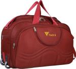 FEDRA Red Polyester Strolley Duffel Bag - 50 L