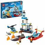 Jaiman Toys LEGO City Seaside Police&Fire Mission 60308 Building Kit (298 Pcs),Multicolor