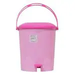 SHIVOM STEELS Plastic Pedal Dustbin asso Big nos,Pink