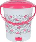 YASHODEEP PLASTIC High Quality Plastic Pedal Dustbin For Home, Office And Bathroom ( 12 L_Pink)