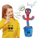 MAPACHE Spiderman Toy Dancing Cactus for Children Interaction ,Dancing Toy , Dance and Repeat Your Voice, with Song ,Suitable for Kids of All Ages