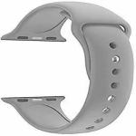 MONKISH SMART WATCH STRAPS, SMART BAND|STRAPS| (Metal Lock 18mm Strap Grey) Soft Silicone Metal Lock 18mm Watch Strap Compatible with Fossil Q Venture Gen 3 / Q Venture HR Gen 4 / Vivoactive 4S / Vivomove 3S & Other 18mm Watches Strap Grey