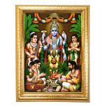 Hawai Lord Vishnu Wall Hanging Designer Photo Frame for Home Office Business Place 36x26cm SFDI244GLDFRM