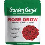 Garden Genie Organic Rose Grow, Rose Fertilizer for Flowering Plants, Complete Nutritional Essential Rose Food for All Types of Rose Plants and Flower Blooms - 800g