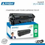 ProDot- Laser Toner Cartridge PLH-2612x Replacing HP Q2612A, Canon CRG 303/703/FX-9/FX-10- Pack of 1