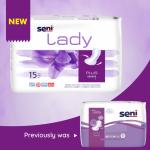 Seni Lady Bladder Control Pads Plus 15 Pieces x Pack of 2 Sanitary Pad (Pack of 2)