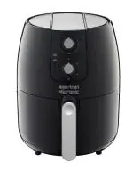 American Micronic Instruments AMI-AF1-35CLDx-Mechanical 1500W Digital Air Fryer, 3.5 L Basket 6 L Air Fryer, Black & Silver
