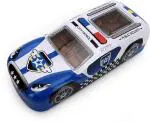 QIPS B-701 Blue Police Car Shaped Multi-Layer Metal Pencil Box