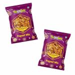 PUZZLES Papad Mix Crispy & Savoury Bhel with Urad Dal (Black Gram) Flour, Gram Flour (Besan), Puffed Rice | India's Favourite Crunchy Snack with All-Natural Ingredients |Pack of 2