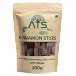ATS Cinnamon Stick | Natural finest Cinnamon stick | Spicy Product | Dalchini stick | Organic certified cinnamon stick | Weight loss | Sweet aroma | Garam Masala | Whole spice | Flavour cinnamon stick (200 Gram)