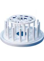 Test Tube Stand, Round 12 Hole P.P Polypropylene Test Tube Rack (12 White) BY Apex Labs