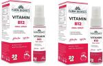 FARM BIONICS Guava Flavour Vitamin B12 Liquid Oral Spray Bottle for Men and Women - Pack of 2, Per Pack 30 ml