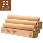 Beco Eco friendly Bake & Wrap Paper Roll 20 m (Pack of 3)