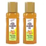 Nimson Almond Hair Oil With Almonds, Amla For Hair Follicles and Scalp 200ml (Pack of 2)