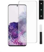 ISHANGEL Tempered Glass Guard for SAMSUNG GALAXY S20 ULTRA, UV Glue Curved Edge to Edge Case Friendly Premium HD Clarity Protector screen guard for with easy installation kit (uv model) (Pack of 1)