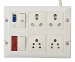 Saifpro Extension Board With 2 Switches, 4 Sockets, 1 Indicator And 1 Mcb 12 M - 12 Metre