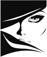 Lanstick Vinyl Multicolor Romantic Girl Face Image Self Adhesive Wall Sticker 24 inch