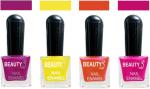 OUR Beauty Multicolor High Quality Quick Dry Long Lasting Hd Colors Nail Polish Pcs Vc74, 32 ml (Set Of 4)