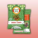 Healthy Bites High Proteins, Okra - Vegetable Vacuum Fried Chips ( Pack of 3)(150 gm )