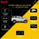 FALCON CAR CHROME ACCESSORIES COMBO KIT FOR XUV 500 2011-2014