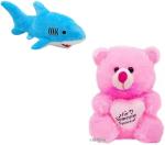 Kashish Trading Company BLUE SHARK WITH MONO 30 CM - 30 cm (Multicolor)