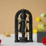 Webelkart Antique Lord Ayodhya Ram Idol Murti Showpiece | Ram ji ki Murti Lalla Statue in Ayodhya Mandir for Home and Office Decor- (9.25 INCHES)