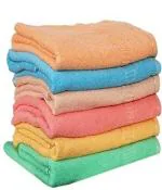 Akin Soft Cotton Hand Towels (Multicolor, 14 X 21 Inches) - Set of 6- 300 GSM