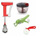 ODD M EVEN Quick and Handy Chopper, Blender, Vegetable Cutter, Pizza Cutter Kitchen Tool Set