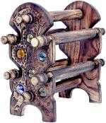 AK Handicrafts Zaid Crafts Brown Wood Bangle Stand