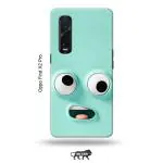 Tweakymod Printed Funny FAce Emoji Back Cover For Oppo FIND X2 Pro