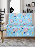 Saral Home Turquoise Velvet Easy Living Peppa Pig Reversible Blanket 125x150 cm