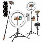 OSHEE STORE 10 inch Professional LED Ring Light with Tripod Stand for Mobile Phones & Camera | 3 Temperature Modes Dimmable Lighting | YouTube |Photo-Shoot |Video Shoot | Live Stream | Makeup