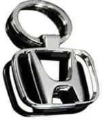 Blue Aura Gestione Silver Honda Car Logo Key Chain, Key Chain