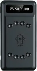 MI-STS DX79 Digital Display Built in 4in1 Cable with Suction Cups 10000mAH Power Bank (Lithium Polymer, Fast Charging for Mobile)