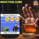 Zemaica Healthcare | Addiction Gone | Help To Stop Alcohol & Drinking-Ayurvedic Treatment Medicine-Anti Addiction Powder 100 gm | pack 1