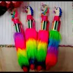 SV Traders Unicorn Rainbow Fur Ball pen 6 in 1 Ink, Birthday Party Favor Return Gifts Pack Of 6 Pcs