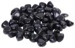 JR BROTHER'S Polished Black Pebbles Glossy Stones - 1Kg (2.5cm - 4cm) | for Home Decorative, Vase Fillers, Aquarium Fish Tank, Garden River Rock Unplanted Substrate